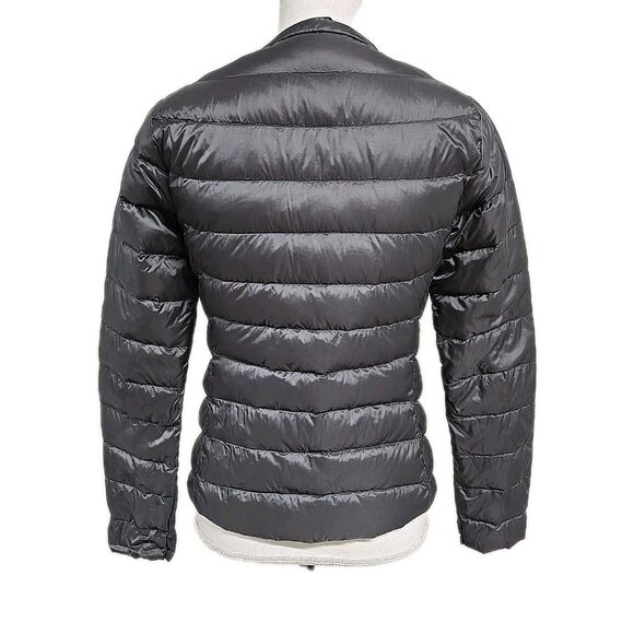 Uniqlo Ultra Light Down Compact Quilted Jacket Snap Button Gray Women’s Size S - Picture 3 of 11